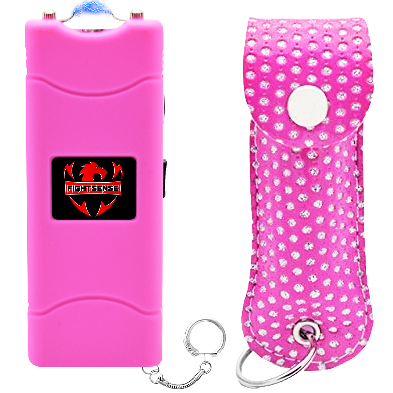 FIGHTSENSE Self Defense Pepper Spray - 1/2 oz Compact Size Maximum Strength  Police Grade Formula Best Self Defense Tool for Women W/Leather Pouch  Keychain - Walmart.com