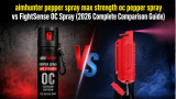 Aimhunter pepper spray max strength oc pepper spray vs Fightsense