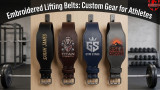 Embroidered Lifting Belts: Custom Gear for Athletes