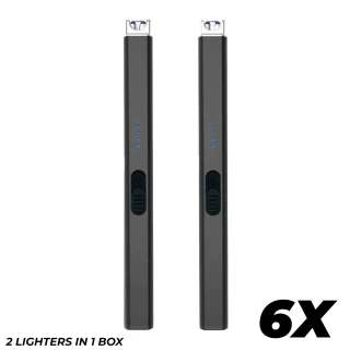 FIGHTSENSE (6PC) Electric Candle Lighter USB Rechargeable Windproof Plasma