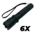 FIGHTSENSE (6PC) High-Power Aluminum LED Flashlight, 3-Mode Bright Light