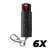 Rhinestone Bling Pepper Spray Keychain with Stylish Clip (6 PC)