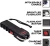 FIGHTSENSE Heavy Duty Rechargable StunGun withLED Flashlight &Pepper Spray COMBO