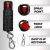 FIGHTSENSE Heavy Duty Rechargable StunGun withLED Flashlight &Pepper Spray COMBO