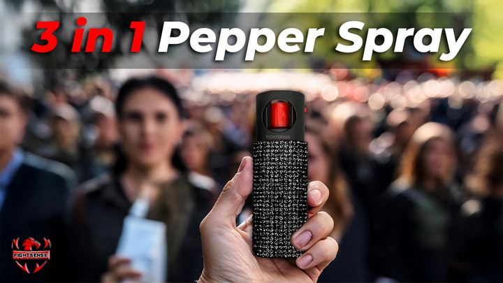 3 in 1 Pepper Spray: Compact Defense for Any Emergency