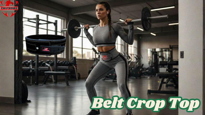 Belt Crop Top: Boost Your Gym Look with Ultimate Support