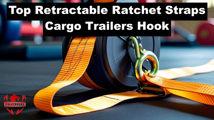Top Retractable Ratchet Straps Cargo Trailers Hook