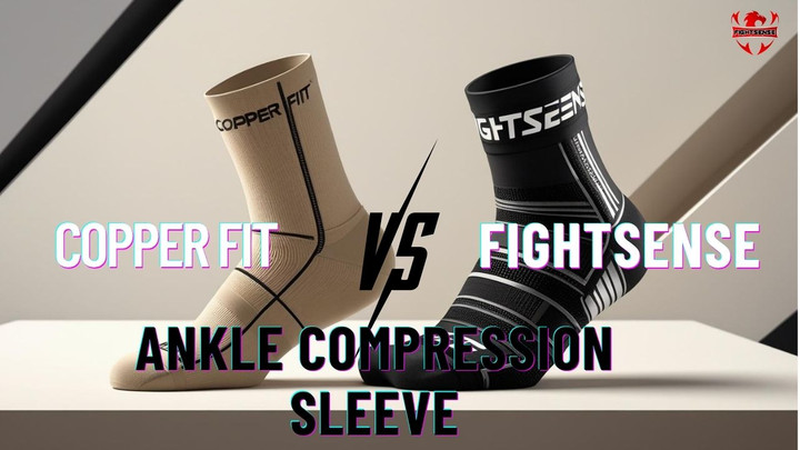 Copper Fit Ankle Compression Sleeve vs Fightsense