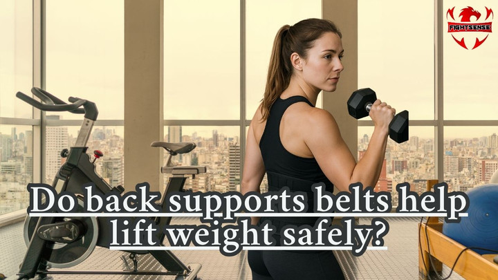 Do back supports belts help lift weight safely?