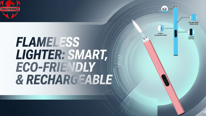 Flameless Lighter: Smart, Eco-Friendly & Rechargeable