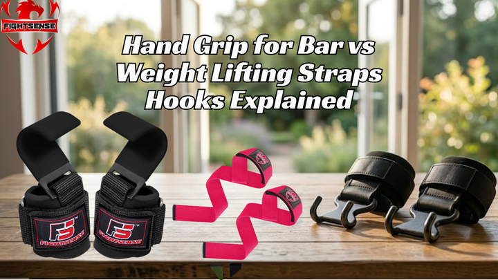 Hand Grip for Bar vs Weight Lifting Straps Hooks Explained