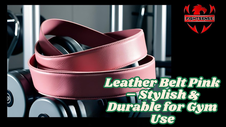 Leather Belt Pink – Stylish & Durable for Gym Use