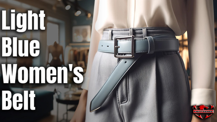 Light Blue Women's Belt: Stylish and Versatile 