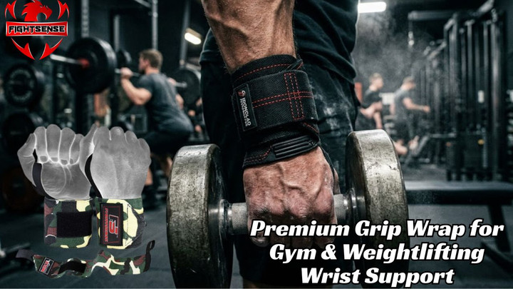 Premium Grip Wrap for Gym & Weightlifting Wrist Support