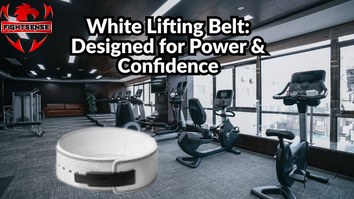 White Lifting Belt: Designed for Power & Confidence