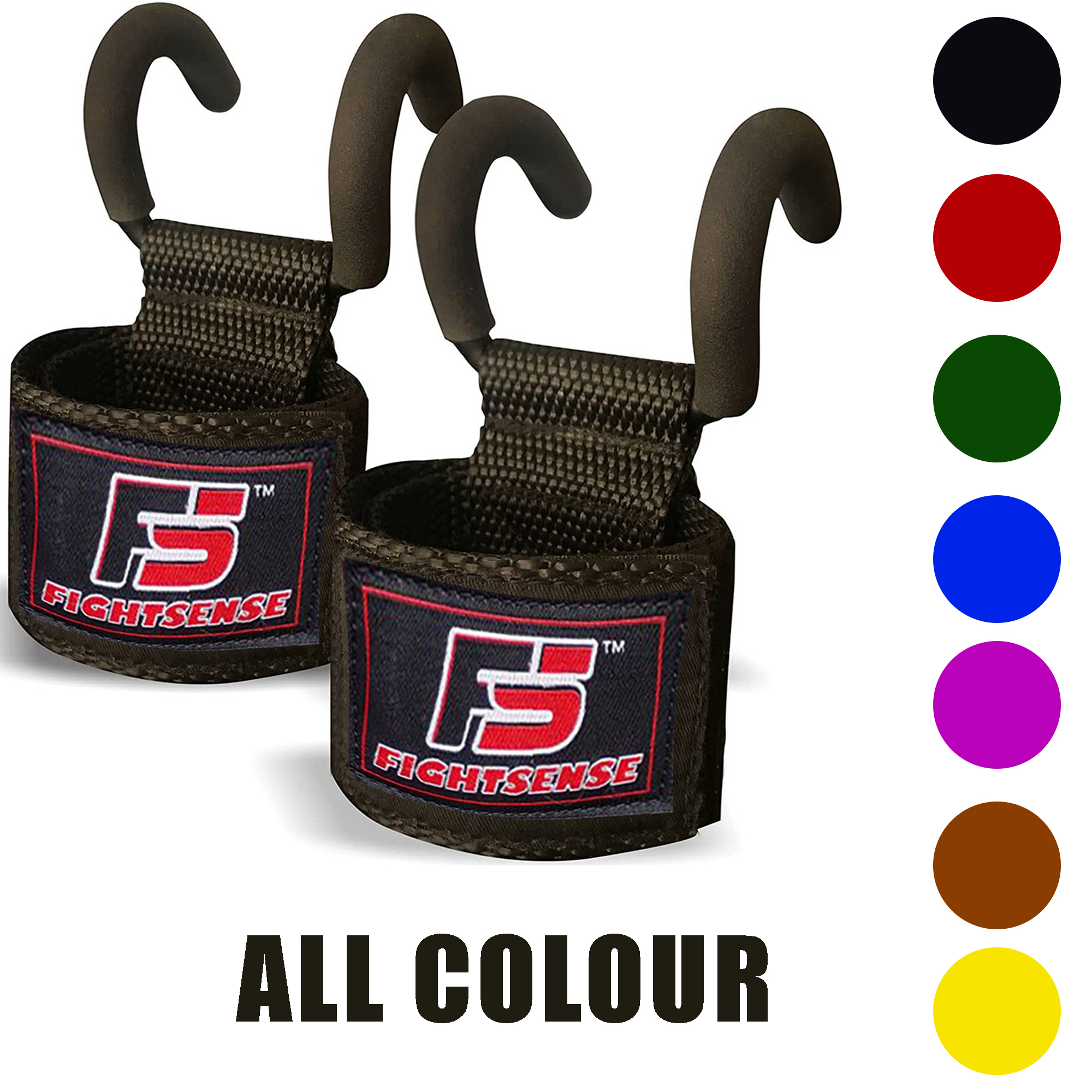 Ganci Sollevamento Pesi Fightsense Con Fasce Imbottite Per Crossfit E Palestra