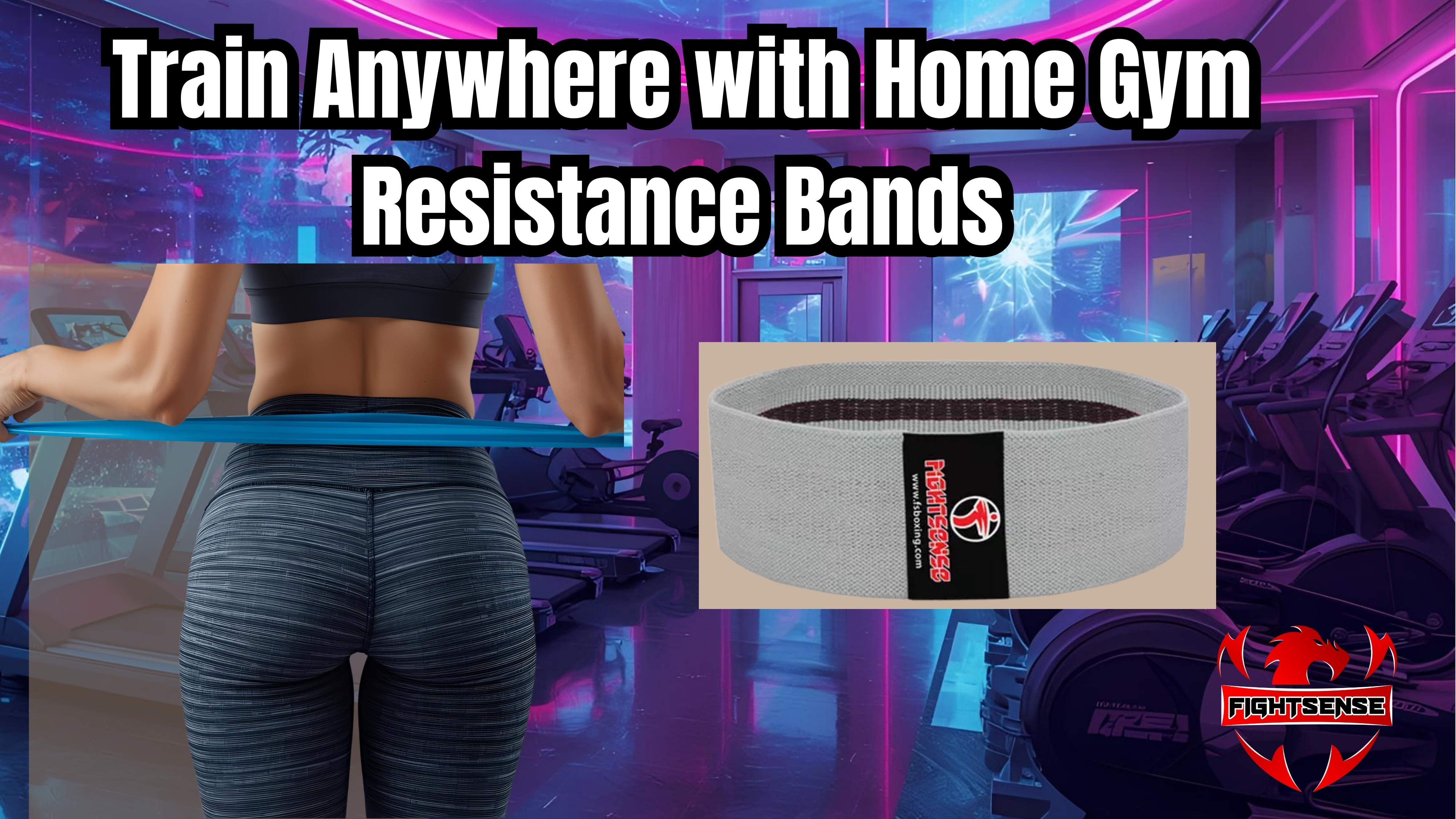 Train Anywhere with Home Gym Resistance Bands - FIGHTSENSE