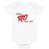 Baby Bodysuit, Totally Rad Like Dad, White, Cool Baby Outfit, Trendy Baby Clothing