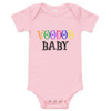 Baby Bodysuit, Voodoo Baby, Pink, Funny Baby Outfit, Playful Baby Clothing