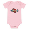 Baby Bodysuit, Mom Tattoo, Pink, Cute Baby Outfit, Playful Baby Clothing
