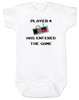Player has entered the gameNintendo babyGamer BabyGeeky Gamer BodysuitVideo Game baby Bodysuit80's Baby BodysuitFunny Baby ShowerPunk Rock Babyunique baby shower giftsbadass baby clothesinappropriate baby Bodysuitsbaby Bodysuits with funny sayingsFunny baby clothes