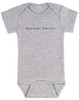 Nosey Fucker Baby Bodysuit, Don't touch the baby, back up, personal space, rude baby onsie, funny offensive infant bodysuit, grey