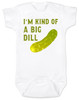 I'm kind of a big dill, punny baby, big dill baby bodysuit, what's the dill pickle, funny baby gift, pickle baby