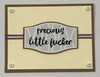 funny baby card, gift for new parents, greeting card, handmade card, cool new parents, funny greeting card for baby, greeting card for baby gift, precious little fucker, blank inside, funny baby card, purple