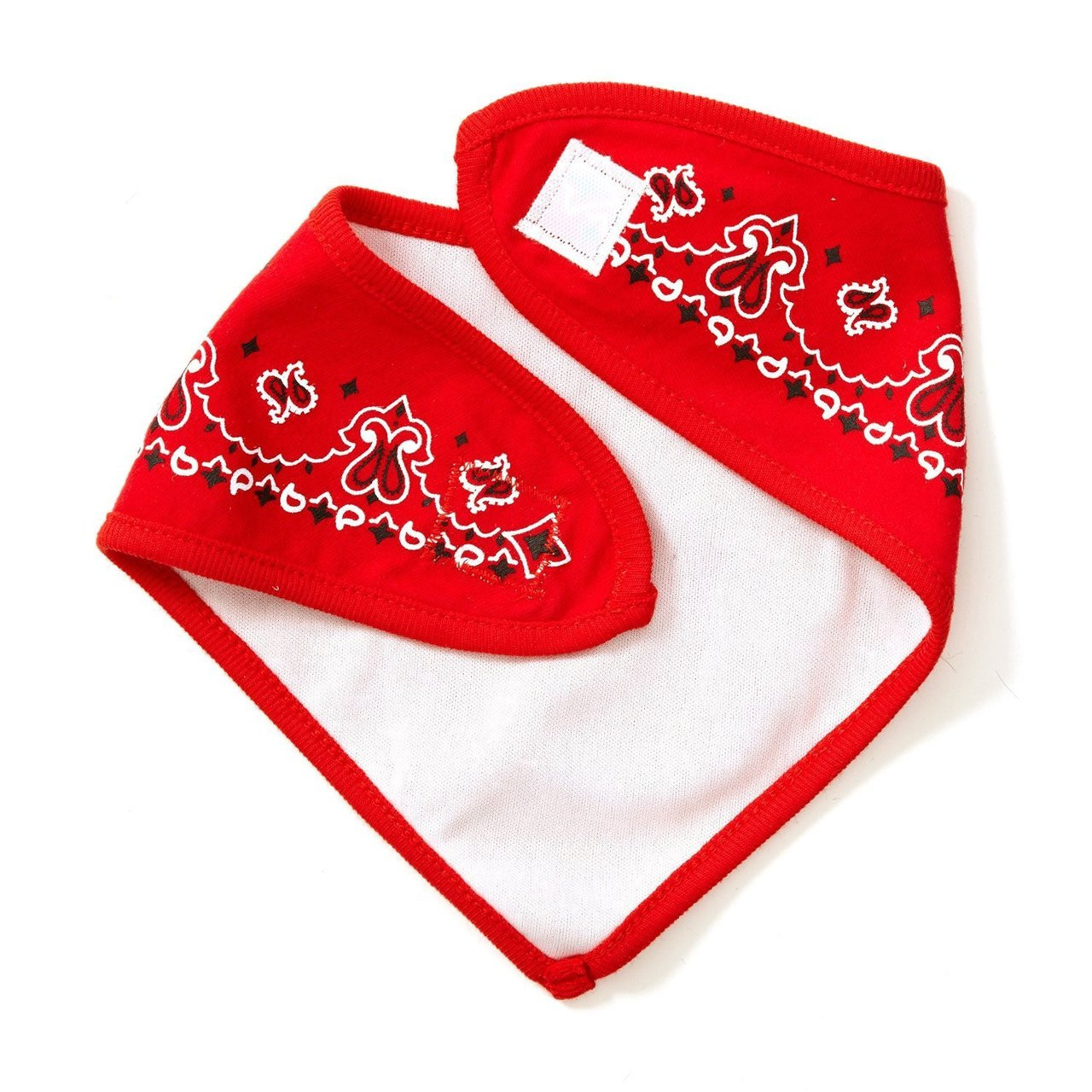 red bandana bib