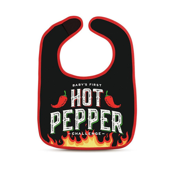 Dressed to Spill - Hot Pepper Challenge Baby Bib & Teether Set Dressed to Spill - Hot Pepper Challenge Baby Bib & Teether Set