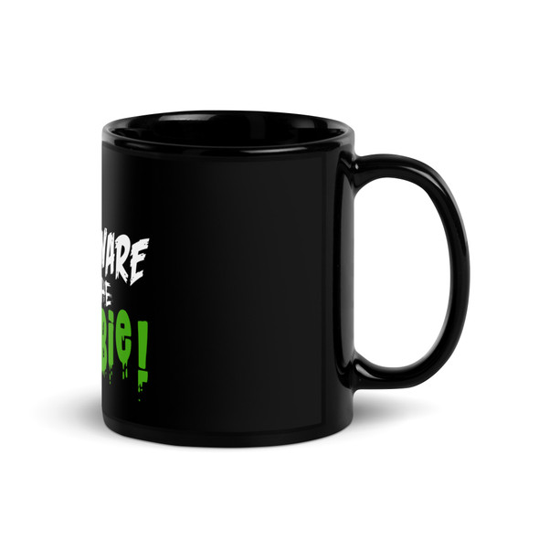 Beware of the Mombie, funny Halloween coffee mug, gift for new mom, funny baby shower gift, zombie baby, funny coffee cup, side Beware of the Mombie, funny Halloween coffee mug, gift for new mom, funny baby shower gift, zombie baby, funny coffee cup, side