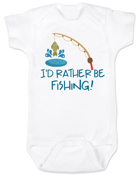I'd Rather Be Fishing Baby Bodysuit, Daddys Fishing Buddy, future fisherman, baby fishing onsie, nature baby, mommys fishing buddy, gone fishin, outdoor adventure baby gift, fishing baby shower gift, parents who love to fish, fishing with dad, here fishy fishy