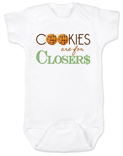 Cookies are for closers baby Bodysuit, Boss Baby Bodysuit, funny boss baby gift