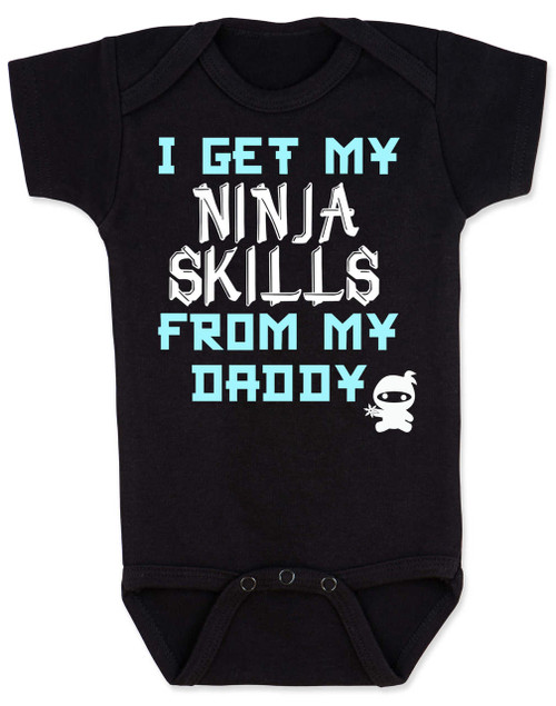 Daddy Ninja Skills Baby Bodysuit