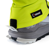 Kahtoola INSTAgaiter SL Minimalist Gaiter for Thru Hiking and Trail Running Acid Color heel Velcro
