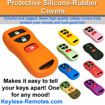 Nissan and Infiniti Keyless Entry Remote Protective Silicone-Rubber Cover 3 Button