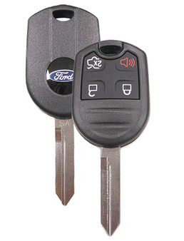 Remote Head Keyless Entry Remote Key for Ford 4 Button with Trunk Release.