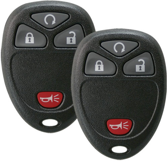 2 Keyless Entry Remote Key Fobs for GM, Chevrolet, GMC 15913421 with Remote Start