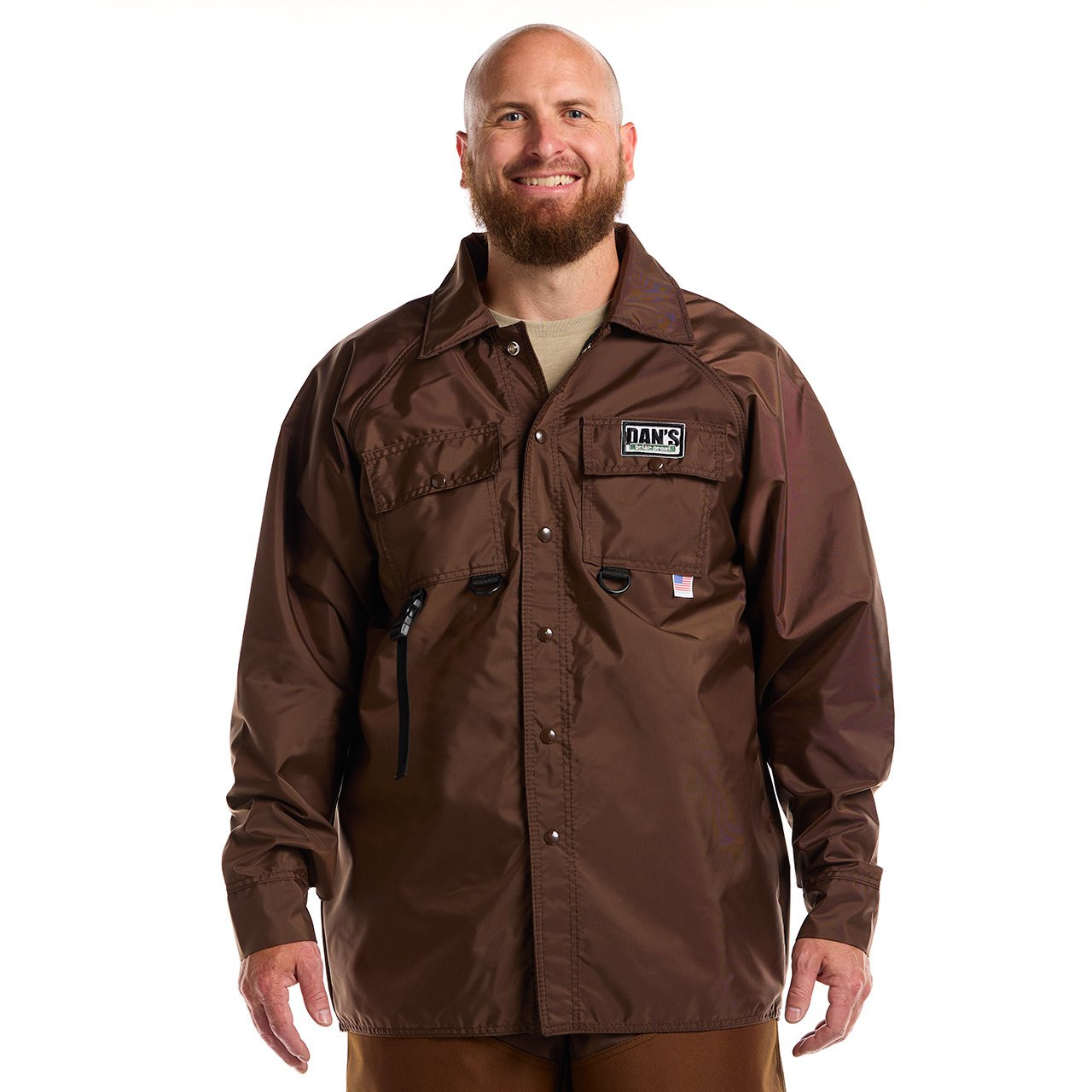 Brown Briarproof Shirt with Mesh Liner
