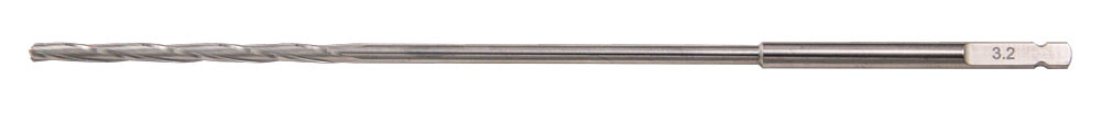 Product VOI 3.2mm Cannulated Quick Coupling Drill Bit, .062 Pin - (120.0mm Working L.) | CAN 3.2 170 QCK Image