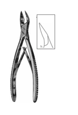 Product Vet Spectrum Cleveland Bone Cutting Forcep, 6" (15cm), Angled, Single Action | SAH.701703 Image