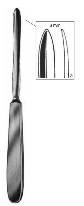 Product Vet Spectrum Langenbeck Elevator, 8" (20cm), Pointed 8mm Tip | SAH.780088 Image