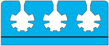 Product Vet Spectrum EverGreen 3 Instrument Fixation Rail (3-15mm Diameter), Silicone, Nut and Screw (72mm long) | SAH.EGR-131 Image
