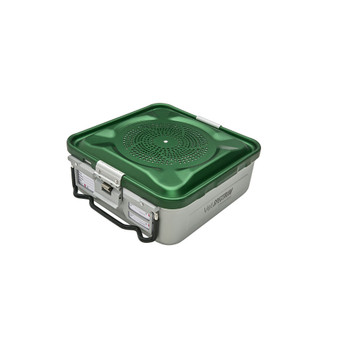Product Vet Spectrum EverGreen 1/2 Standard Sterilization Container Starter, Short 310mm x 280mm x 110mm, Green | SAH.SC-502 Image