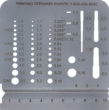 Product VOI Pin and Drill Bit Gauge | GAUGE Image