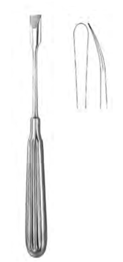 Product Vet Spectrum Adson Periosteal Elevator 6.75" (17cm), Semi-Curved, Rounded Tip | SAH.20-0825 Image