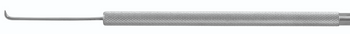 Product Spectrum Culler Hook, 5.5" (14cm), Straight Round Kurled Handle, 3mm 90 Degree Hook, Sharp | SAH.20-1010 Image
