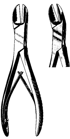 Product Spectrum Liston Bone Cutting Forcep, 7.5" (19cm), Angled, Single Action | SAH.20-2119 Image