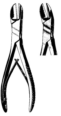 Product Spectrum Liston Bone Cutting Forcep, 5.5" (14cm), Angled, Single Action | SAH.20-2743 Image