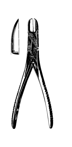 Product Spectrum Ruskin-Liston Bone Cutting Forcep, 7" (18cm), Straight, Double Action | SAH.20-2744 Image